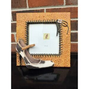 Designer Shoe Lovers Faux Alligator Ceramic Picture Frame